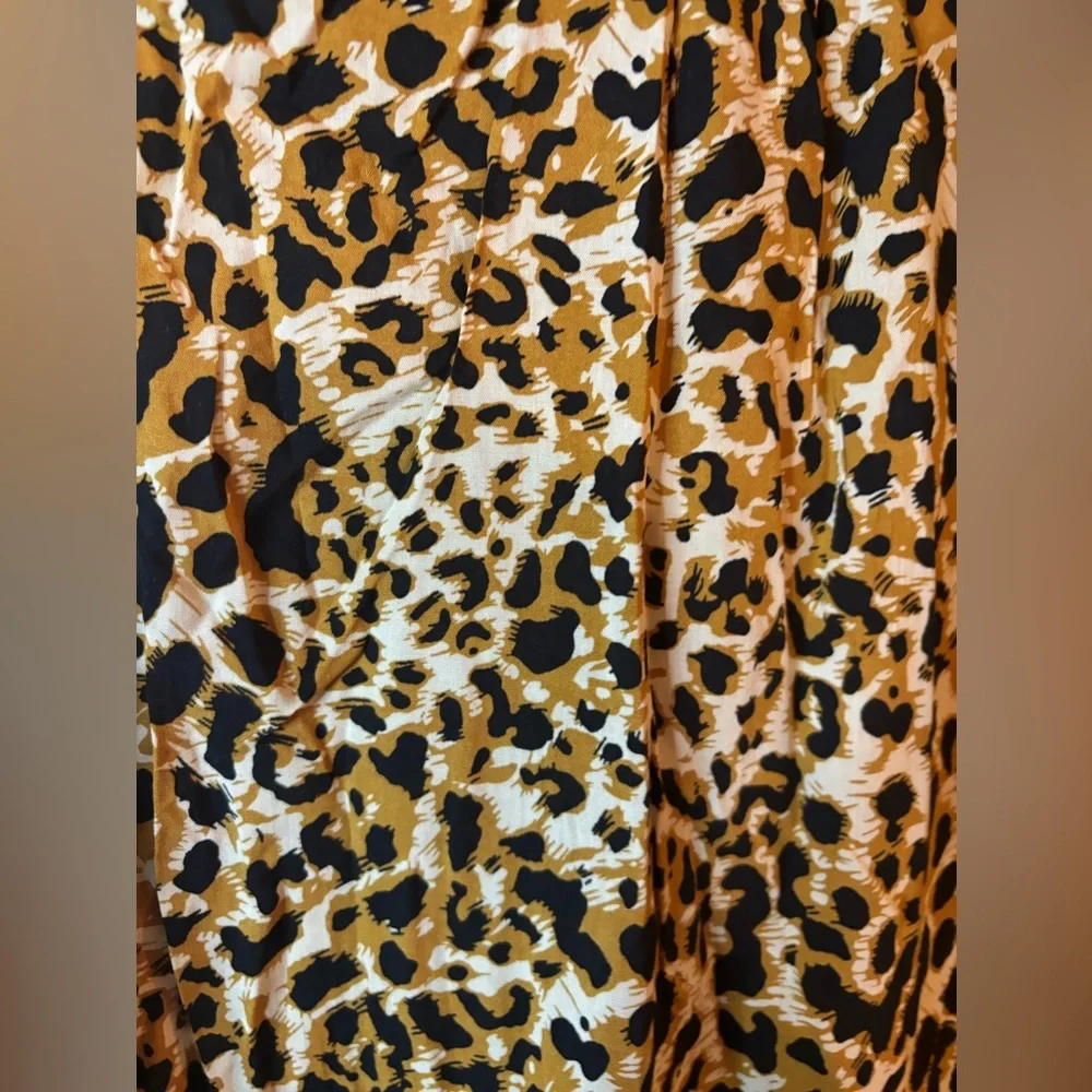 Leopard Print Swimsuit Coverup-Size Medium - Picture 8 of 8